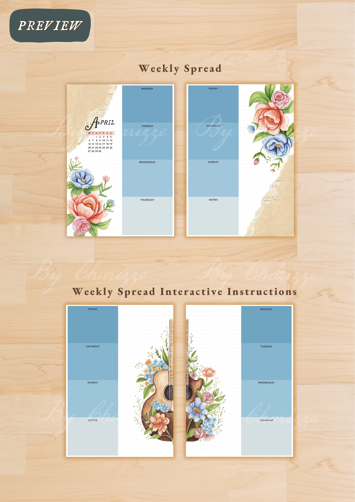 Music • Printable / Downloadable Bullet Journal Setup