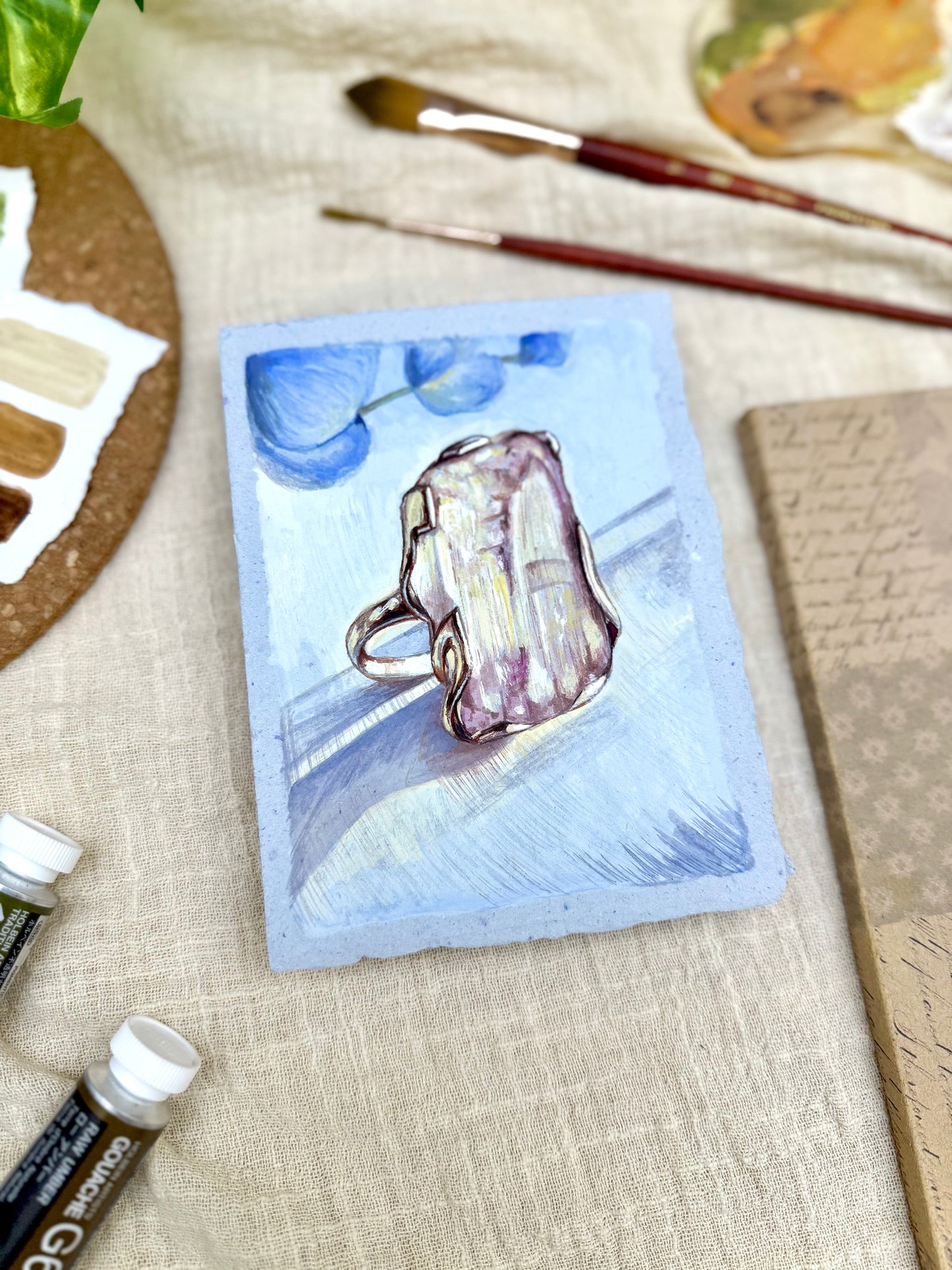 Original Painting “Ring” - Peachtober 06