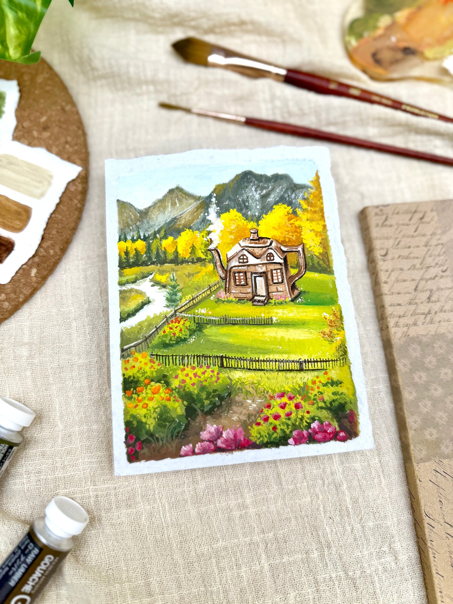 Original Painting “Whistle” - Peachtober 17