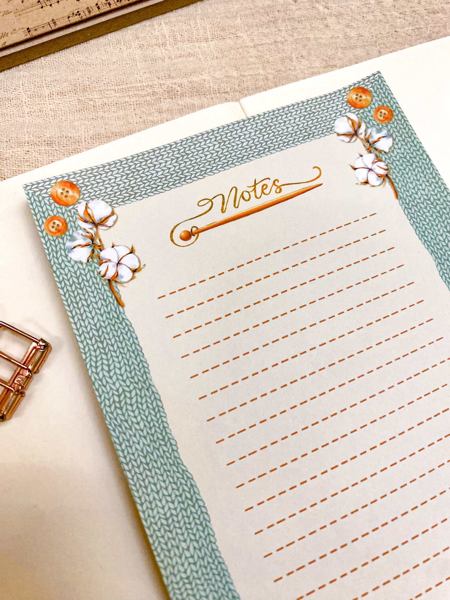 Knitting Notepad