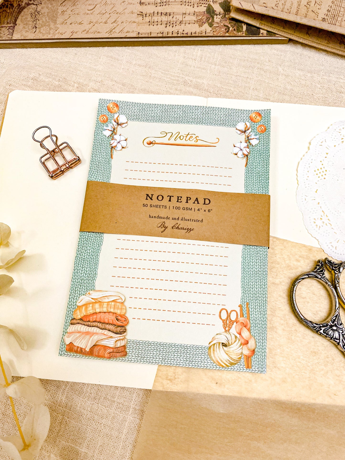 Knitting Notepad
