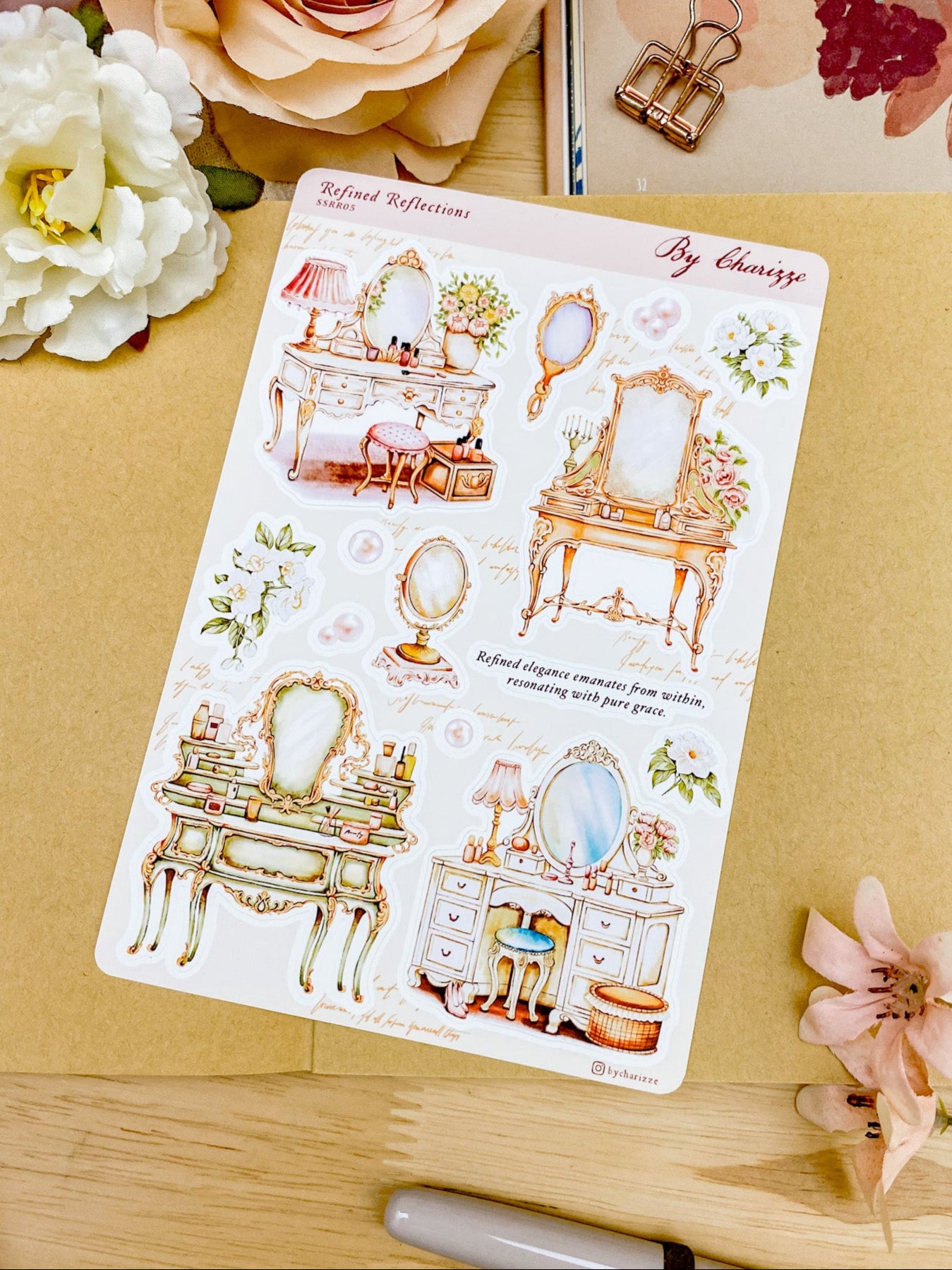 Refined Reflections - Sticker Sheet 05