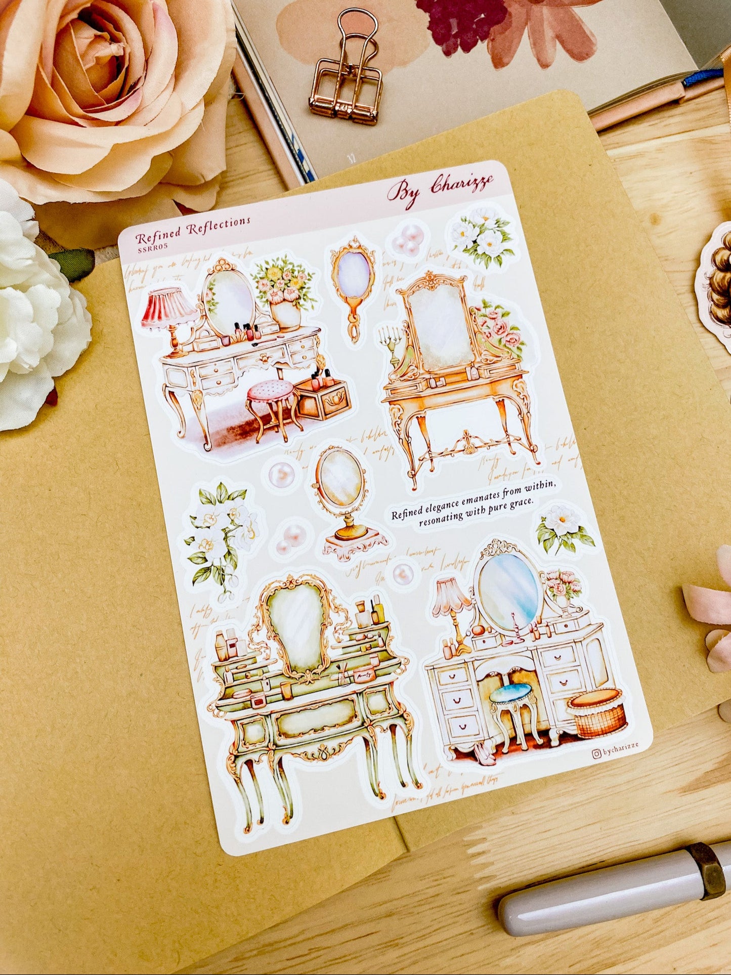 Refined Reflections - Sticker Sheet 05