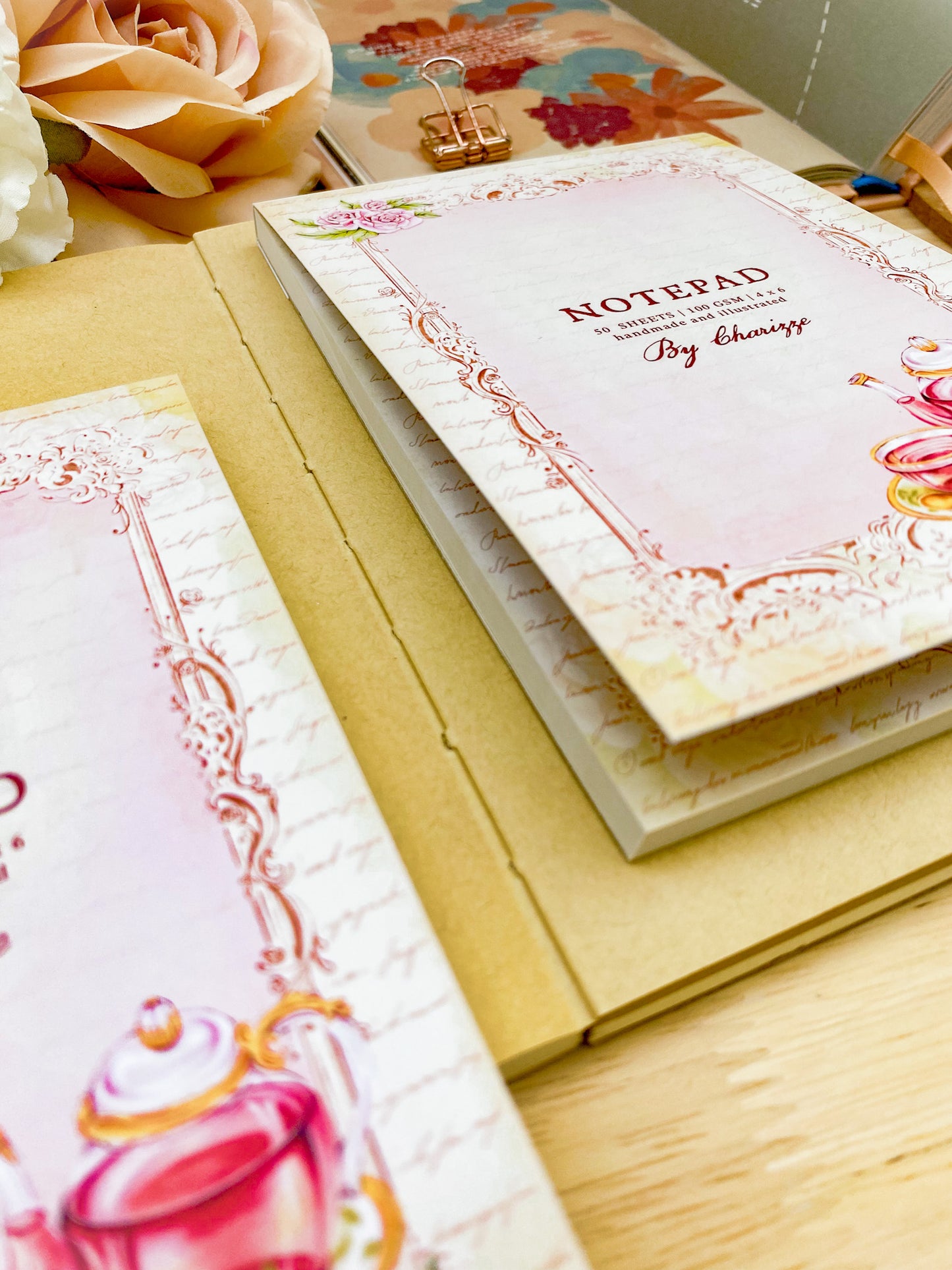 Hibiscus Tea Notepad