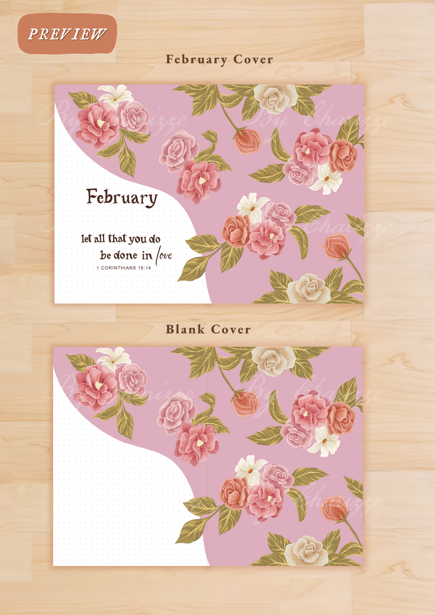 Florals • Printable / Downloadable Bullet Journal Setup