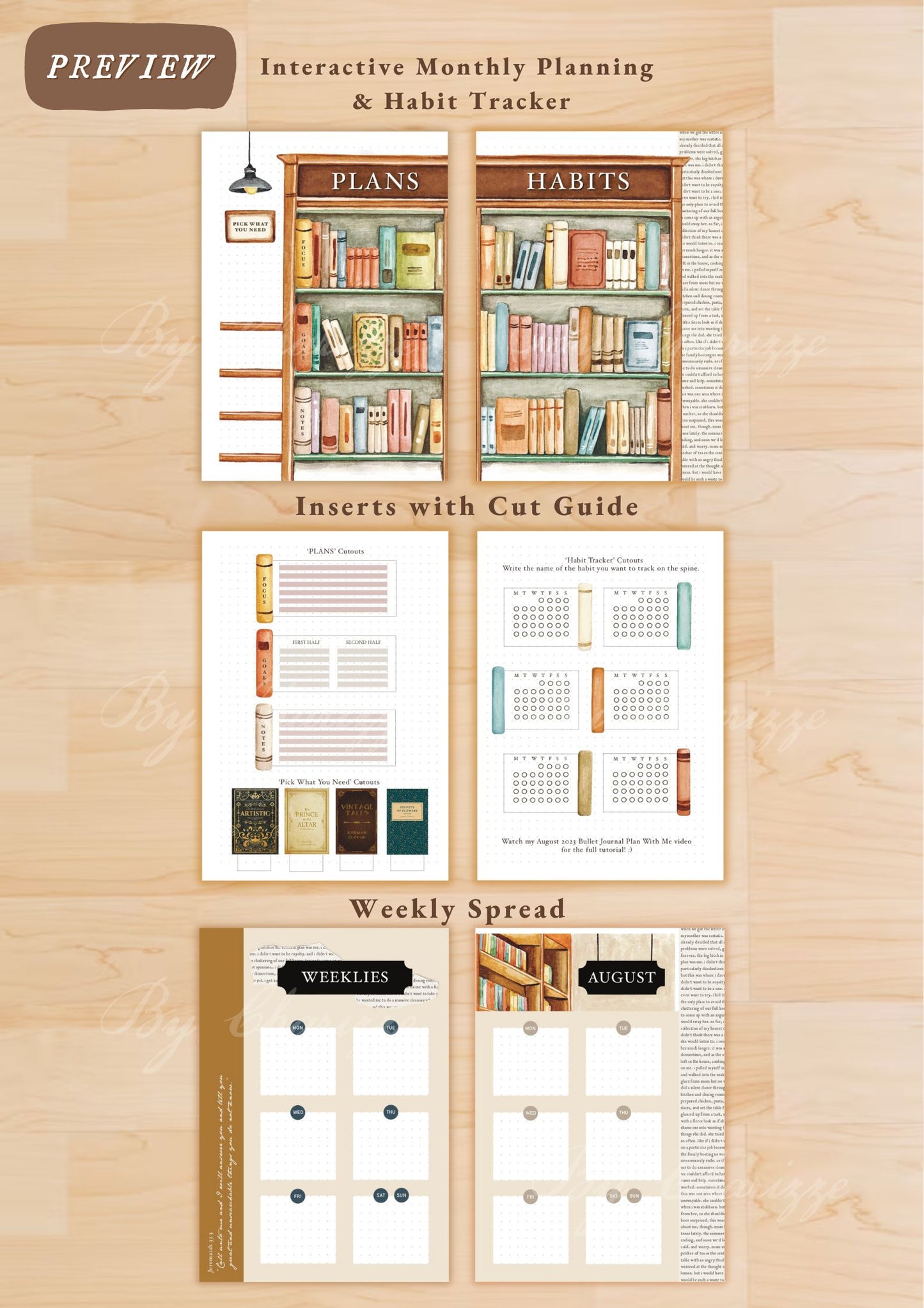 Bookstore • Printable / Downloadable Bullet Journal Setup