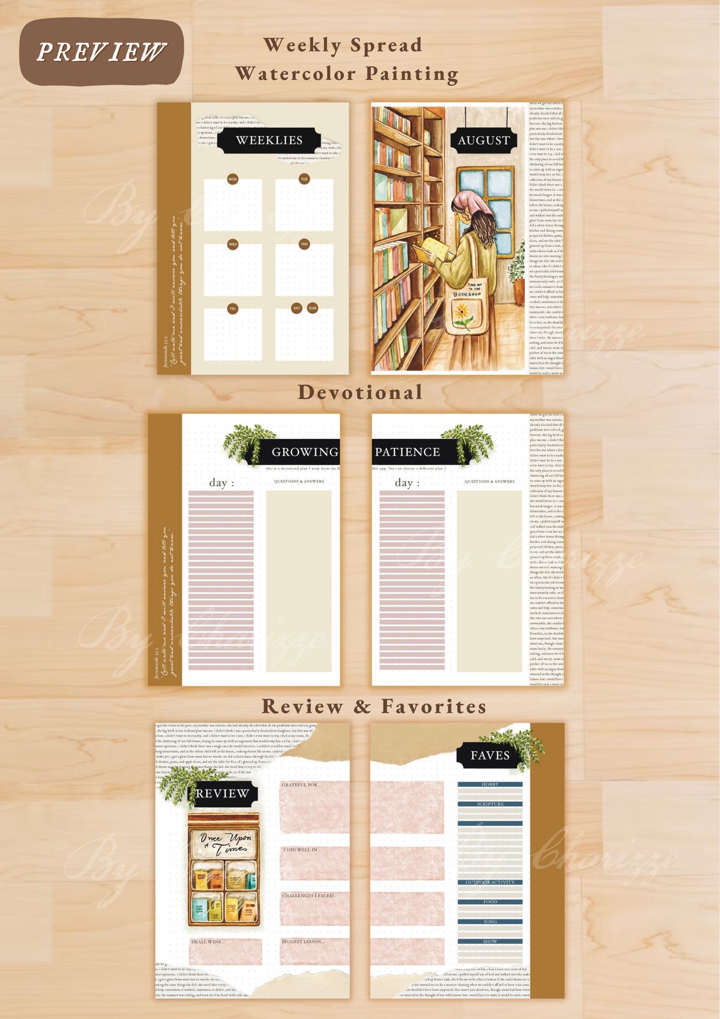 Bookstore • Printable / Downloadable Bullet Journal Setup