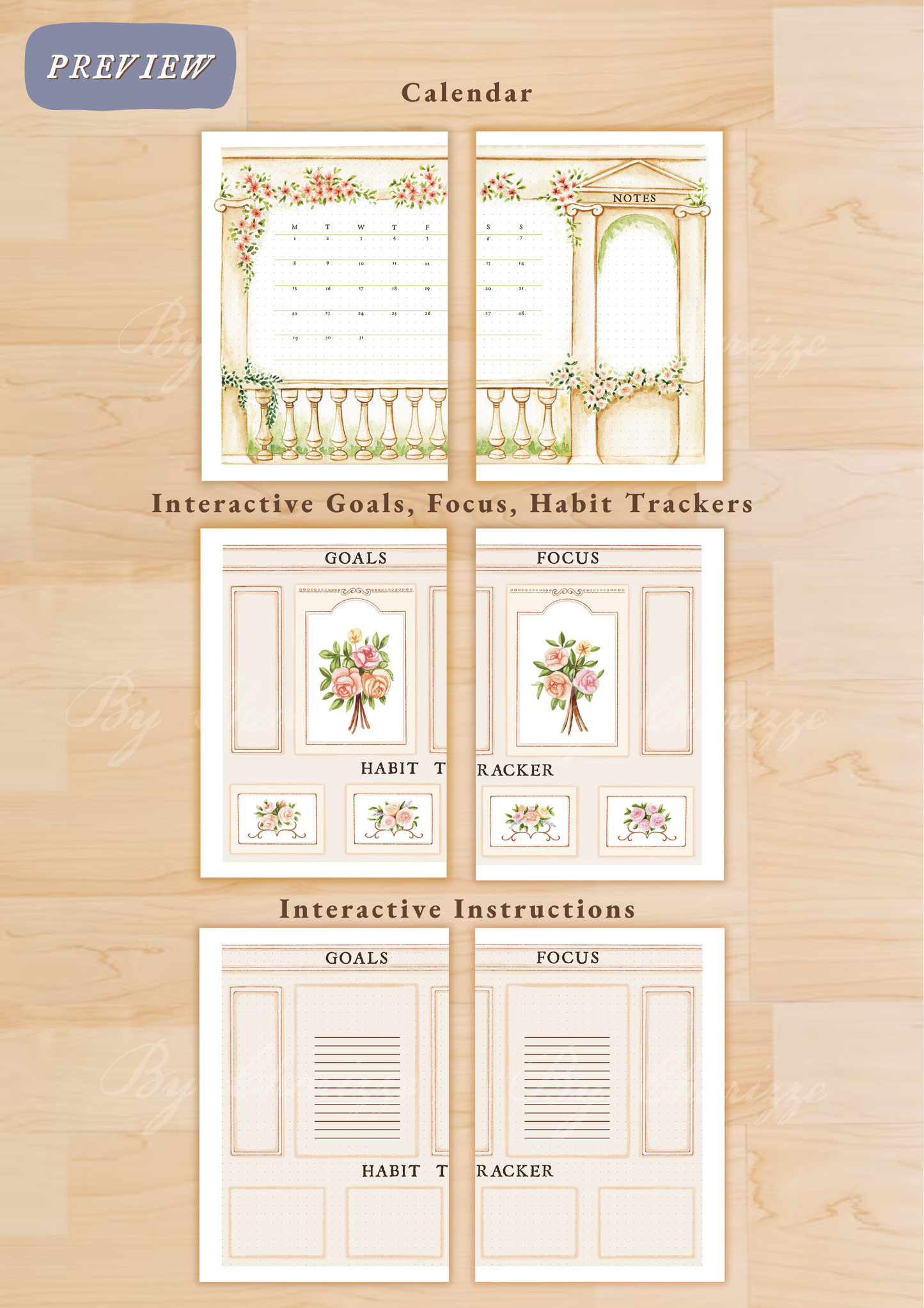 Fresco • Printable / Downloadable Bullet Journal Setup