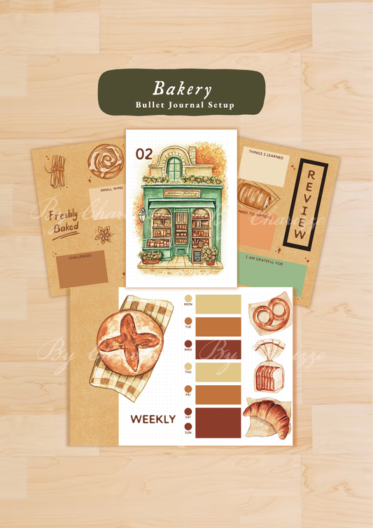 Bakery • Printable / Downloadable Bullet Journal Setup