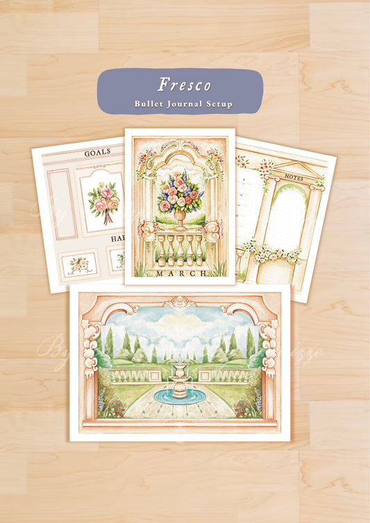 Fresco • Printable / Downloadable Bullet Journal Setup