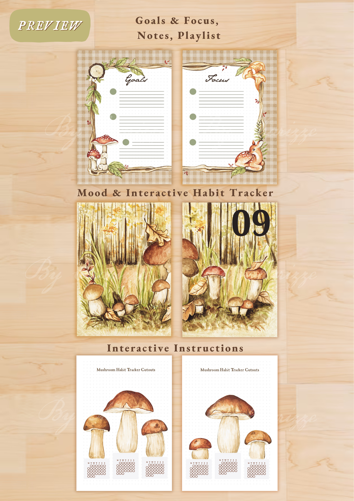 Fall Forage • Printable / Downloadable Bullet Journal Setup