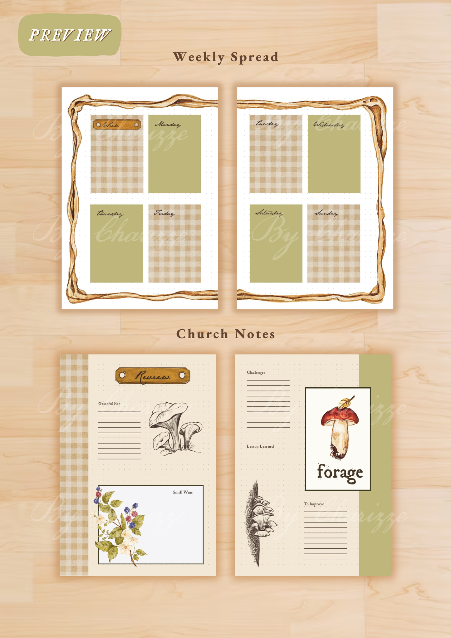 Fall Forage • Printable / Downloadable Bullet Journal Setup