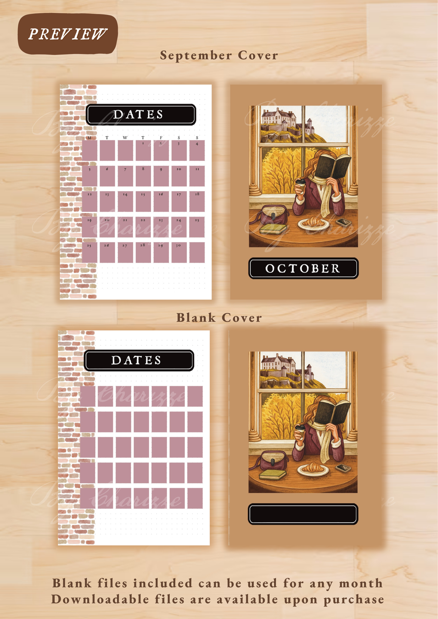 Autumn Cafe • Printable / Downloadable Bullet Journal Setup