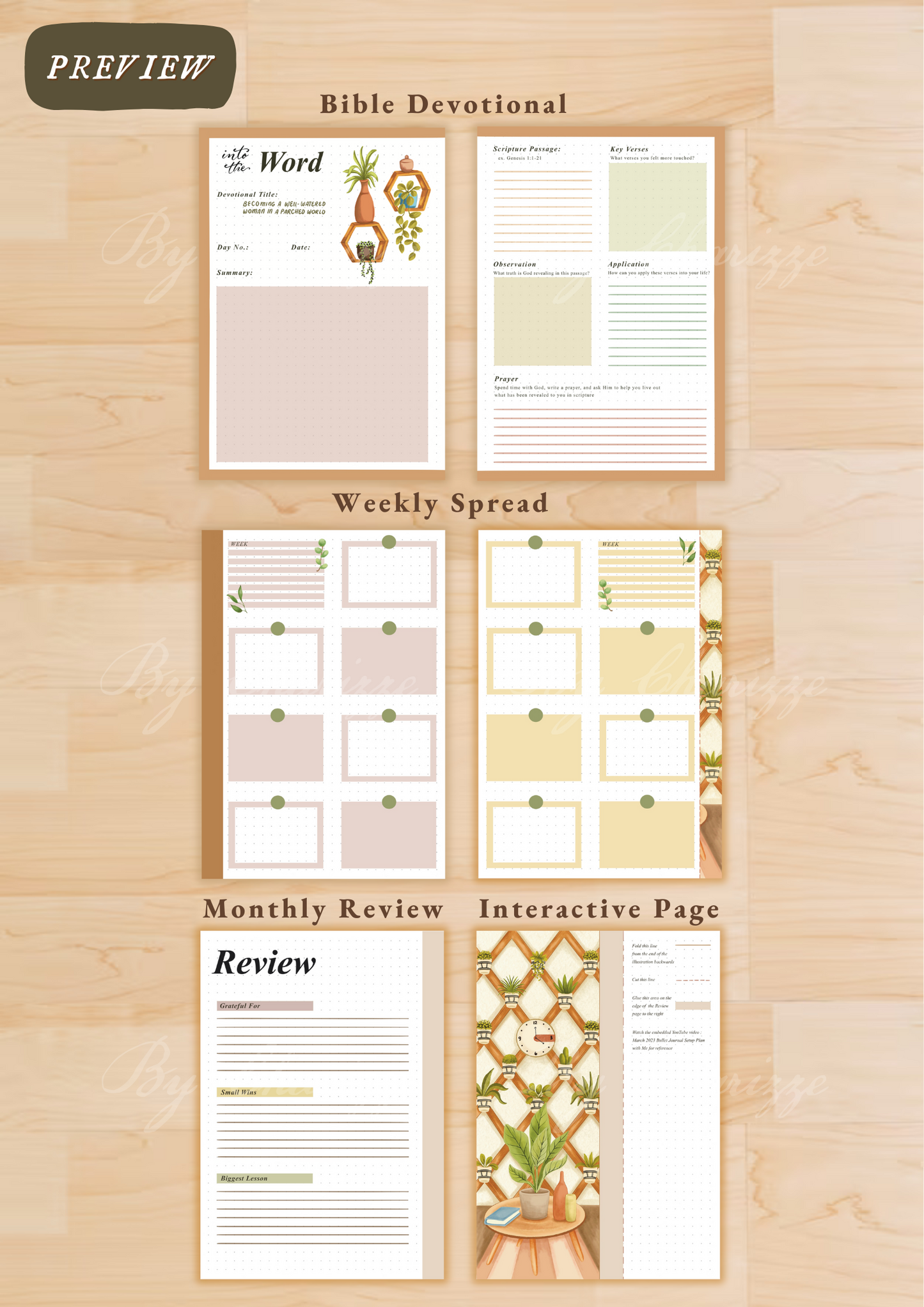 Home Decor • Printable / Downloadable Bullet Journal Setup