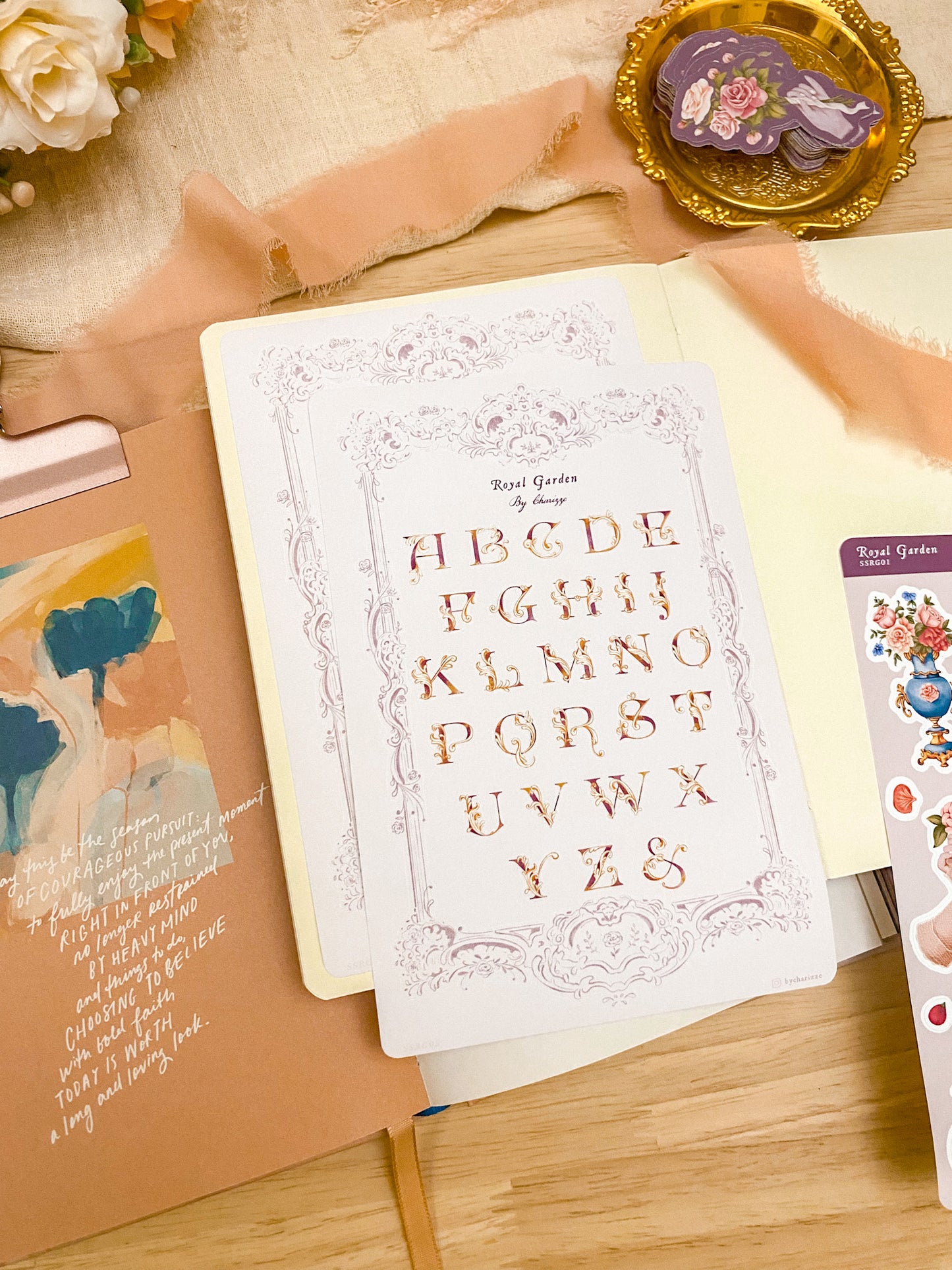 Royal Garden - Alphabet Sticker Sheet