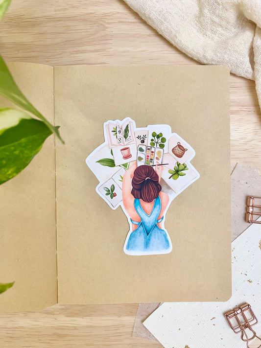 The Botanical Artist - Individual Vinyl Sticker