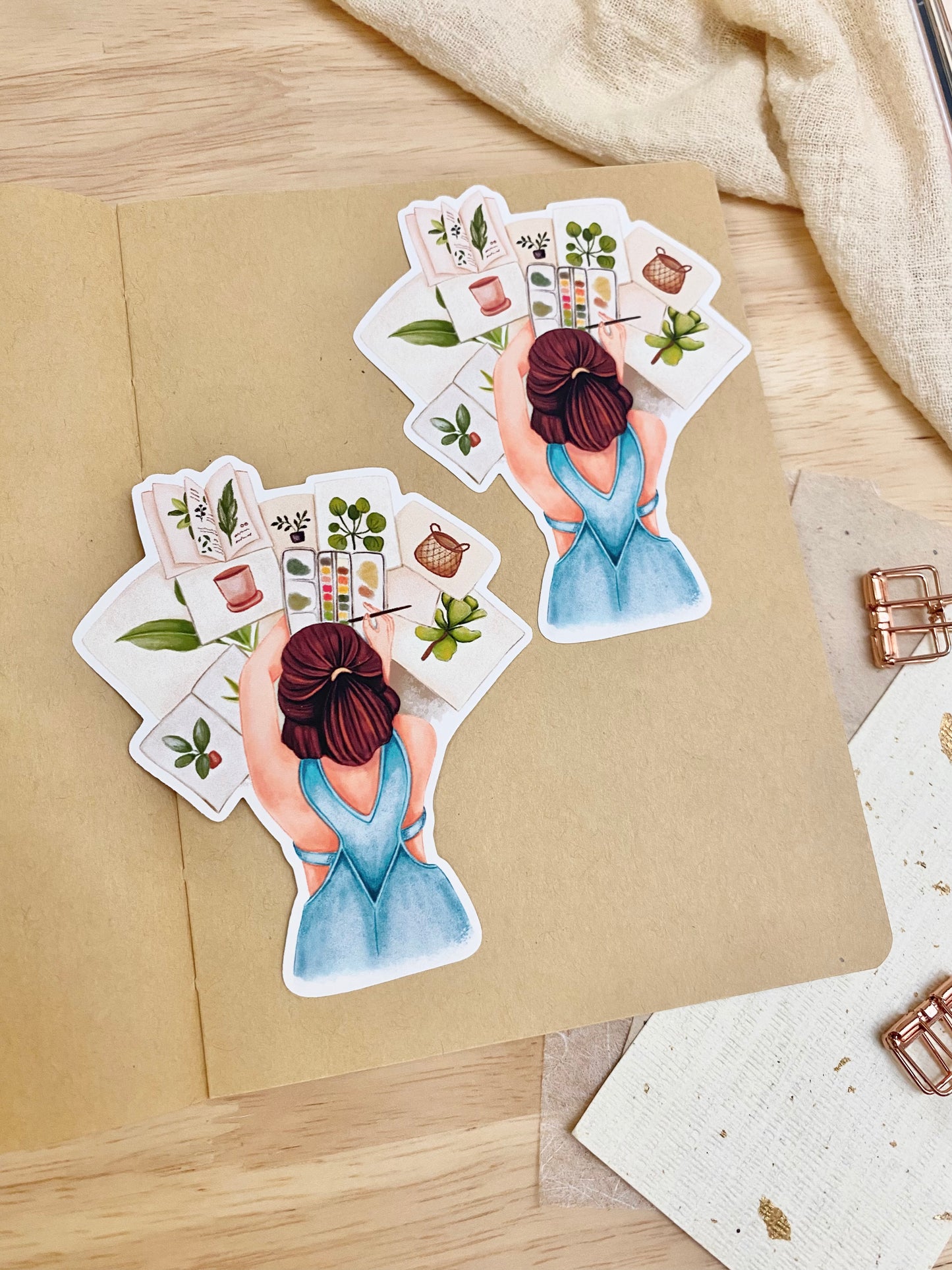 The Botanical Artist - Individual Vinyl Sticker