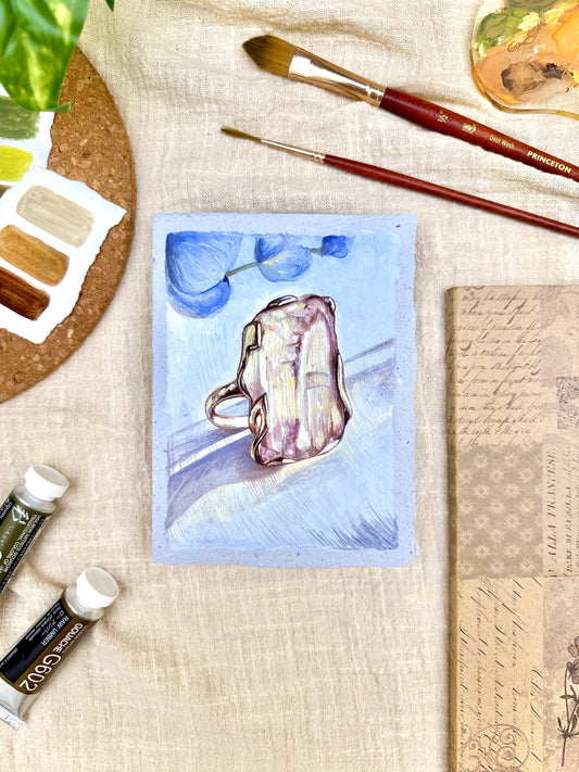 Original Painting “Ring” - Peachtober 06