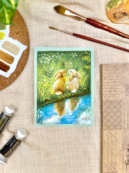 Original Painting “Critter” - Peachtober 10