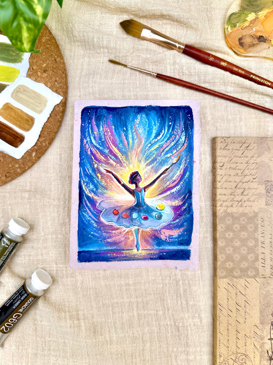 Original Painting “Brush” - Peachtober 14