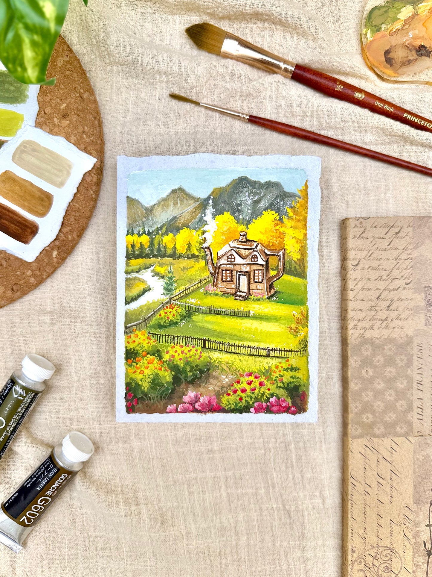 Original Painting “Whistle” - Peachtober 17