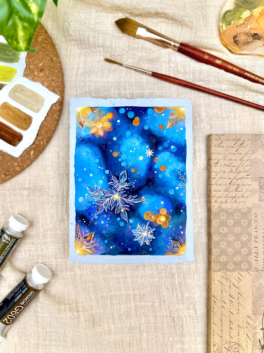 Original Painting “Snowflake” - Peachtober 21
