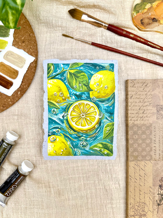 Original Painting “Sour” - Peachtober 29