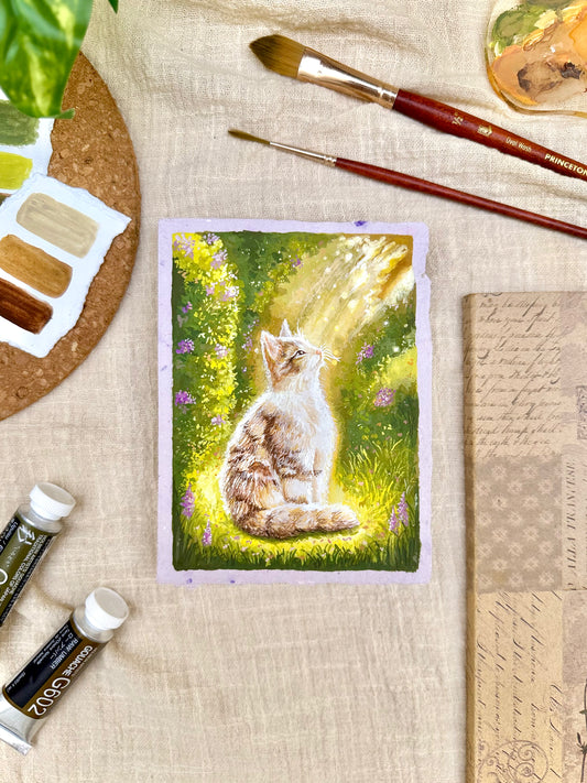 Original Painting “Whisker” - Peachtober 30