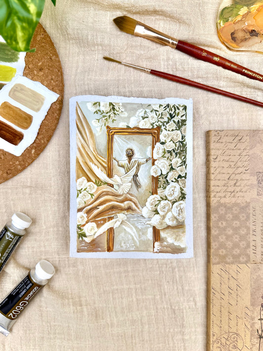 Original Painting “Holy Ghost” - Peachtober 31