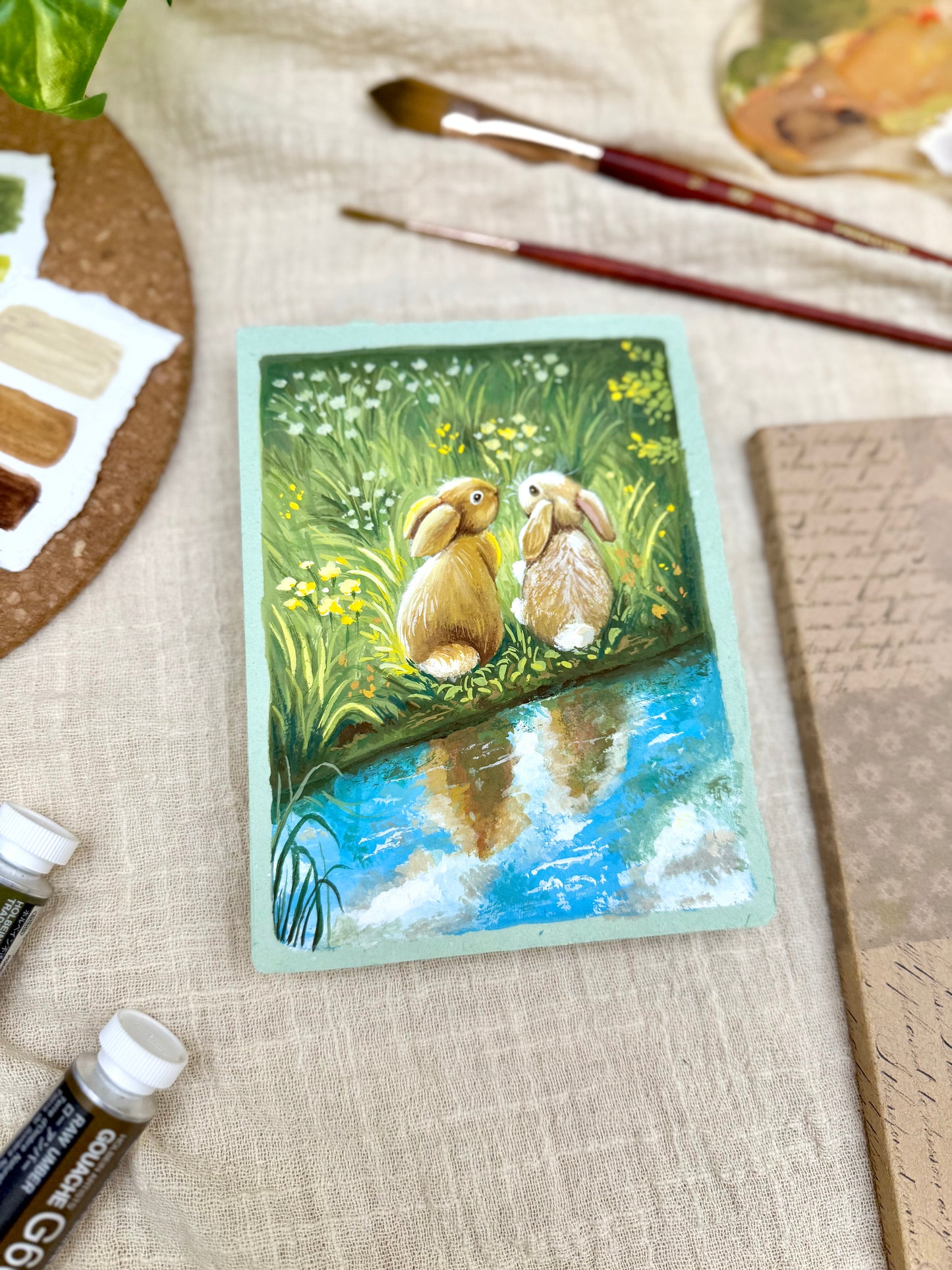 Original Painting “Critter” - Peachtober 10