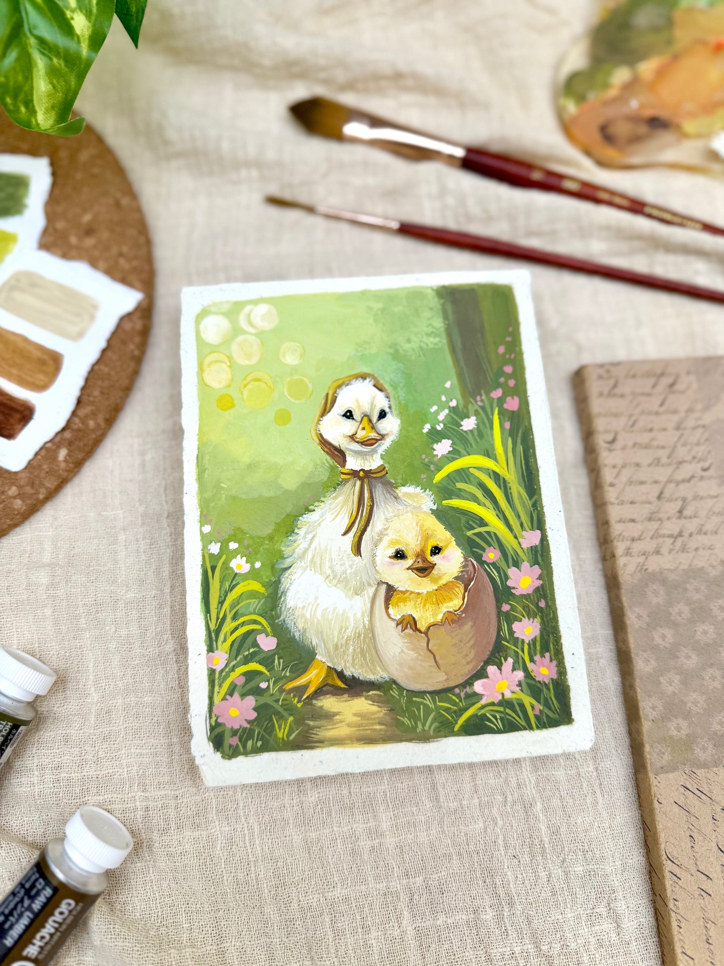 Original Painting “Hatch” - Peachtober 16