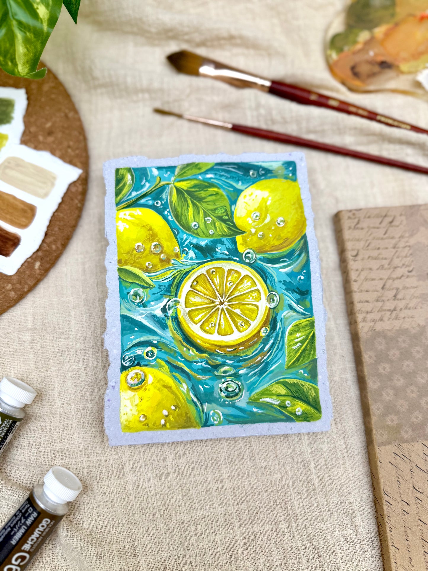 Original Painting “Sour” - Peachtober 29