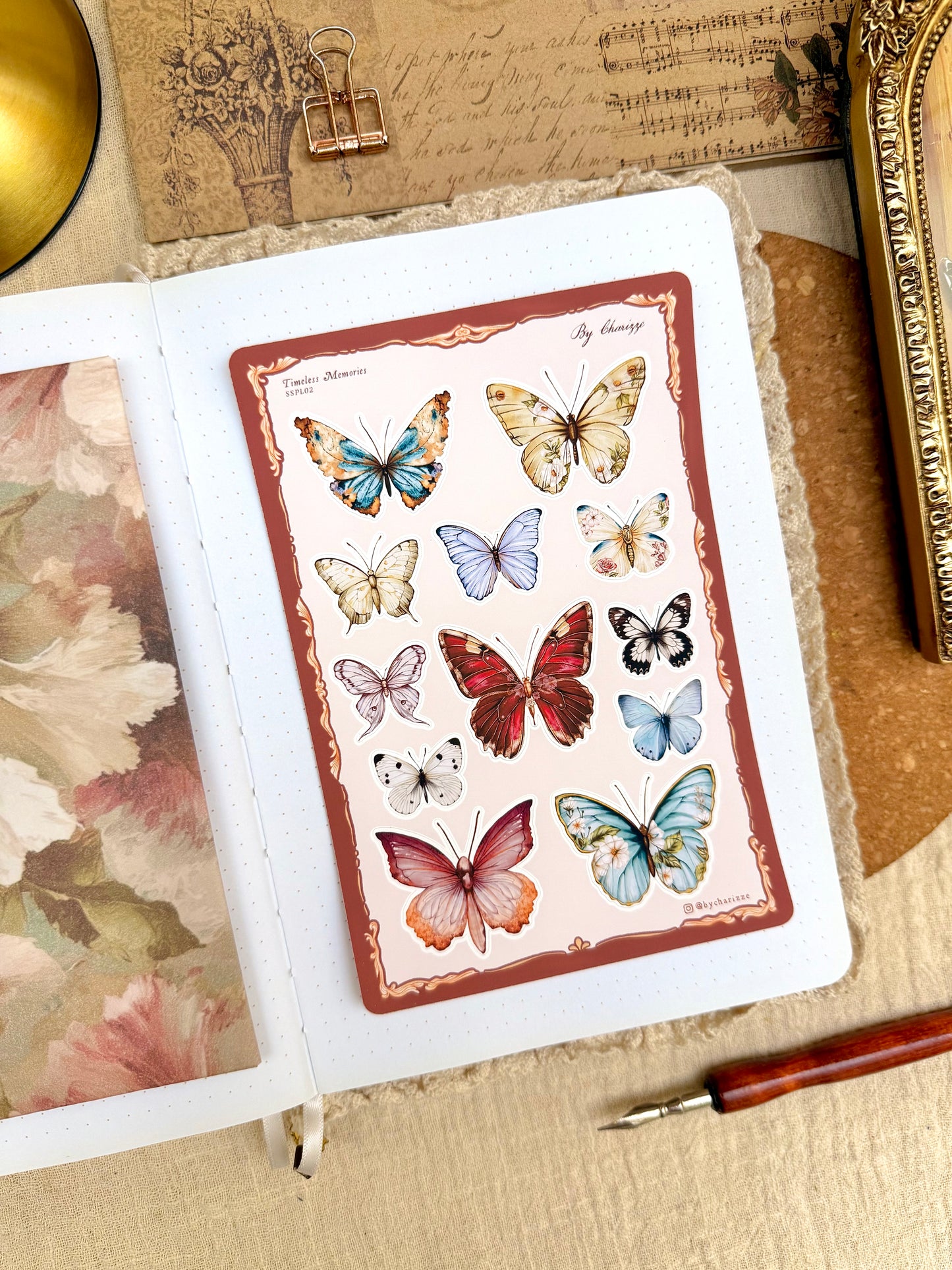 2026 Planner Sticker Sheet - Butterflies