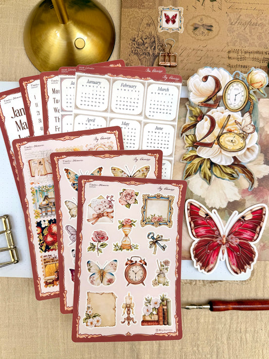 Full ‘Timeless Memories’ 2026 Planner Kit