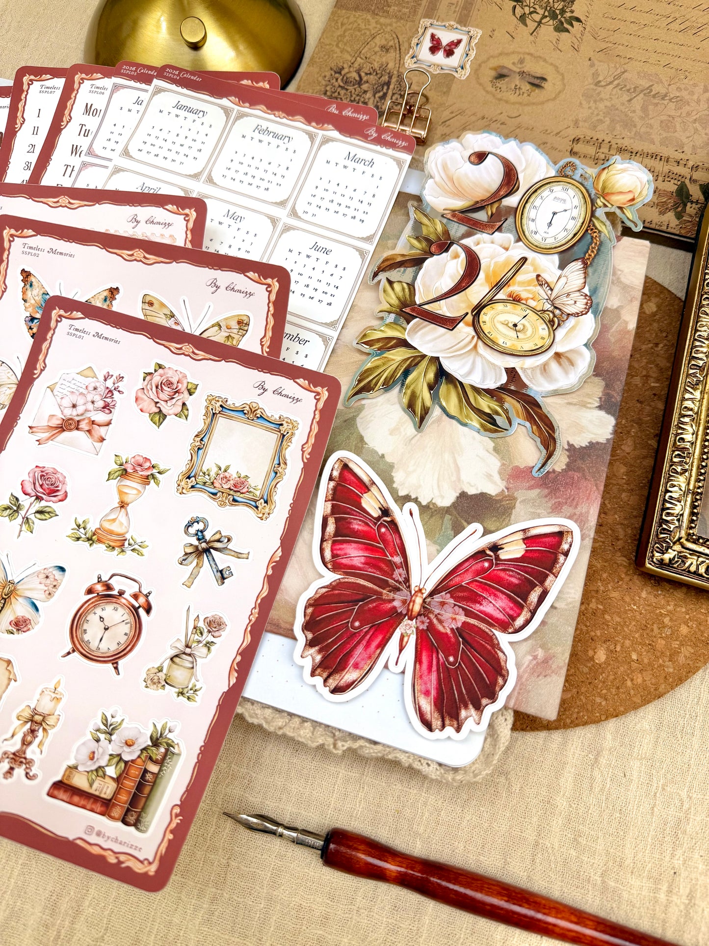 Full ‘Timeless Memories’ 2026 Planner Kit