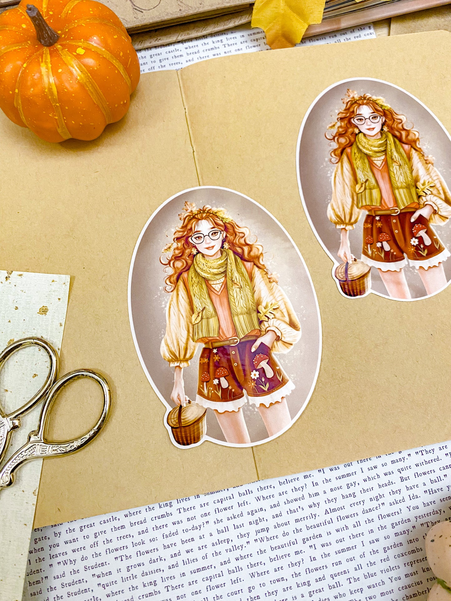 Adorned With Autumn - Individual Vinyl Sticker