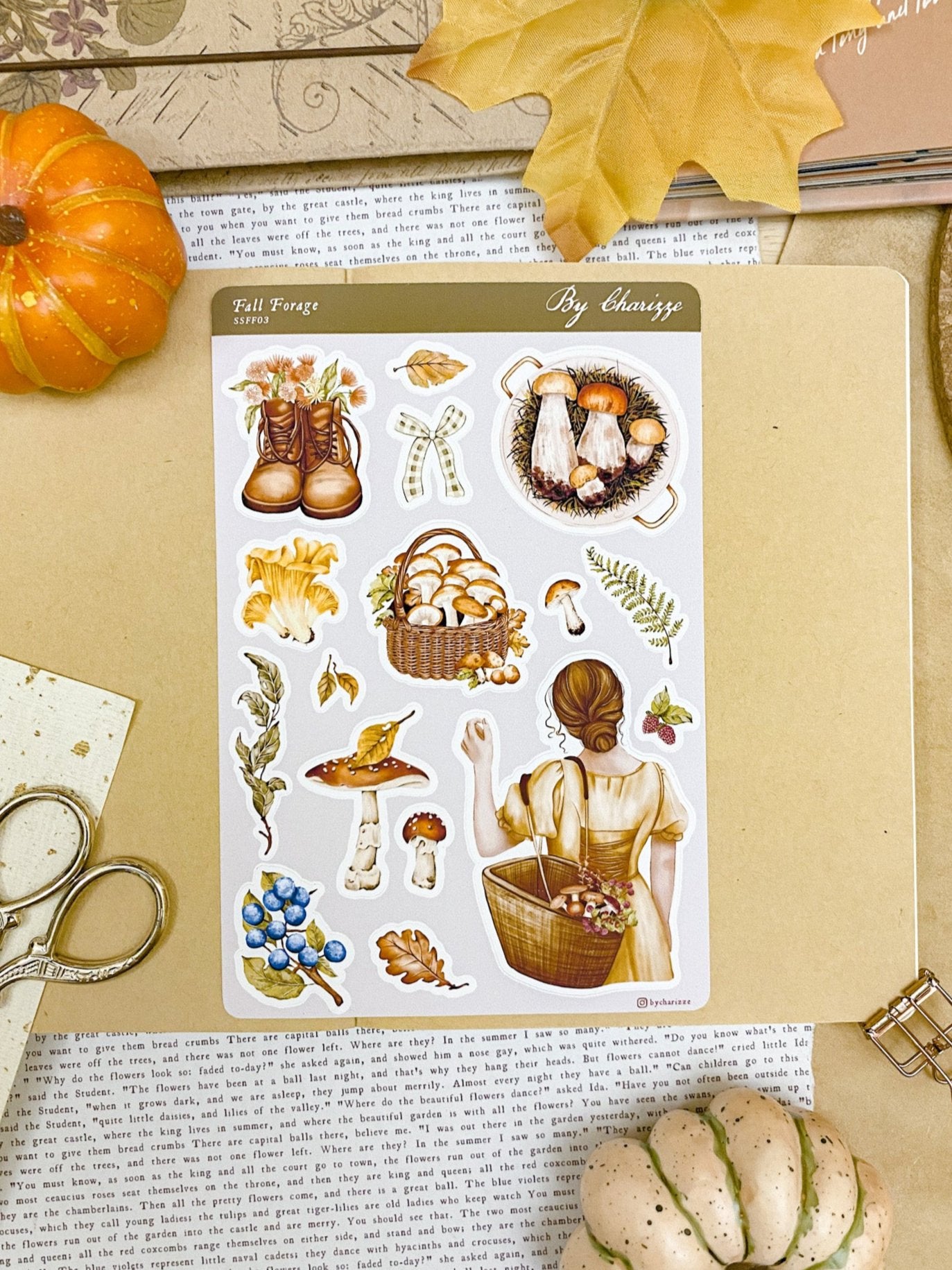 Fall Forage - Sticker Sheet 03