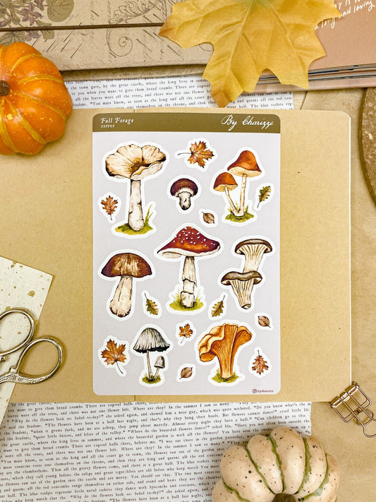 Fall Forage - Sticker Sheet 05 Watercolor