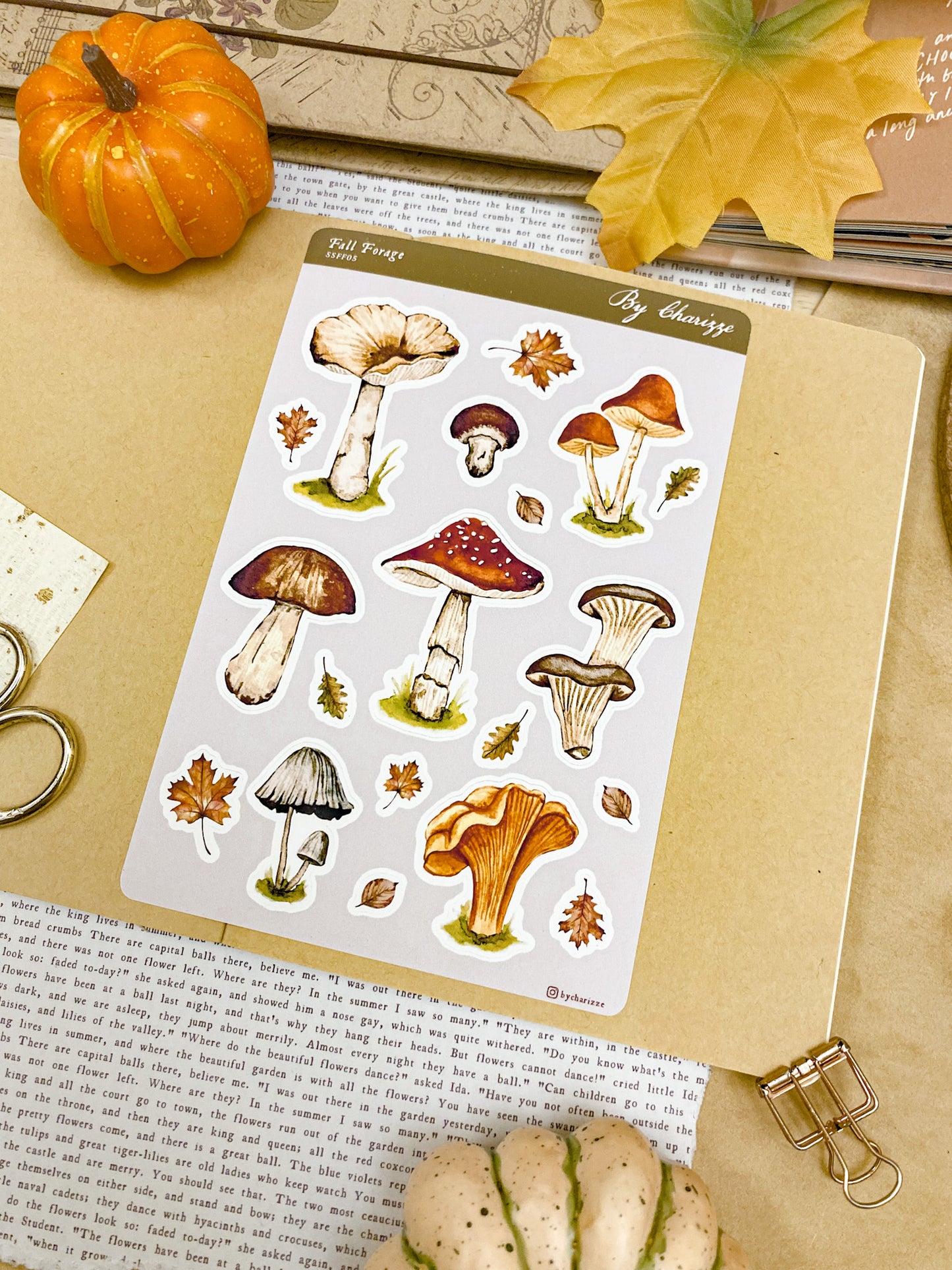 Fall Forage - Sticker Sheet 05 Watercolor