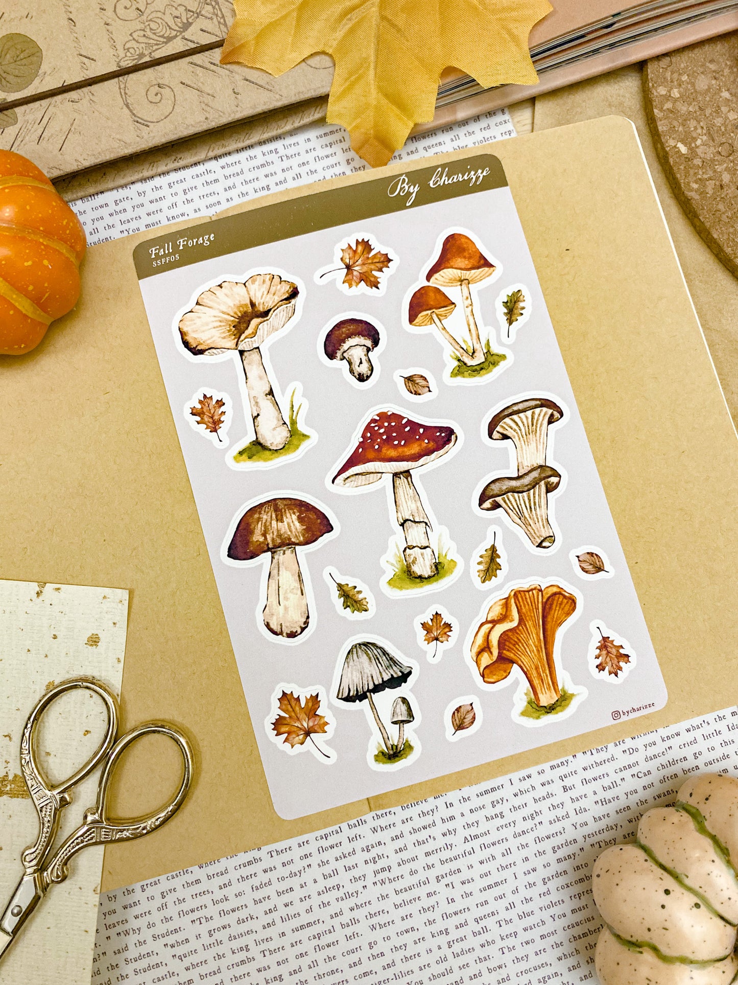 Fall Forage - Sticker Sheet 05 Watercolor