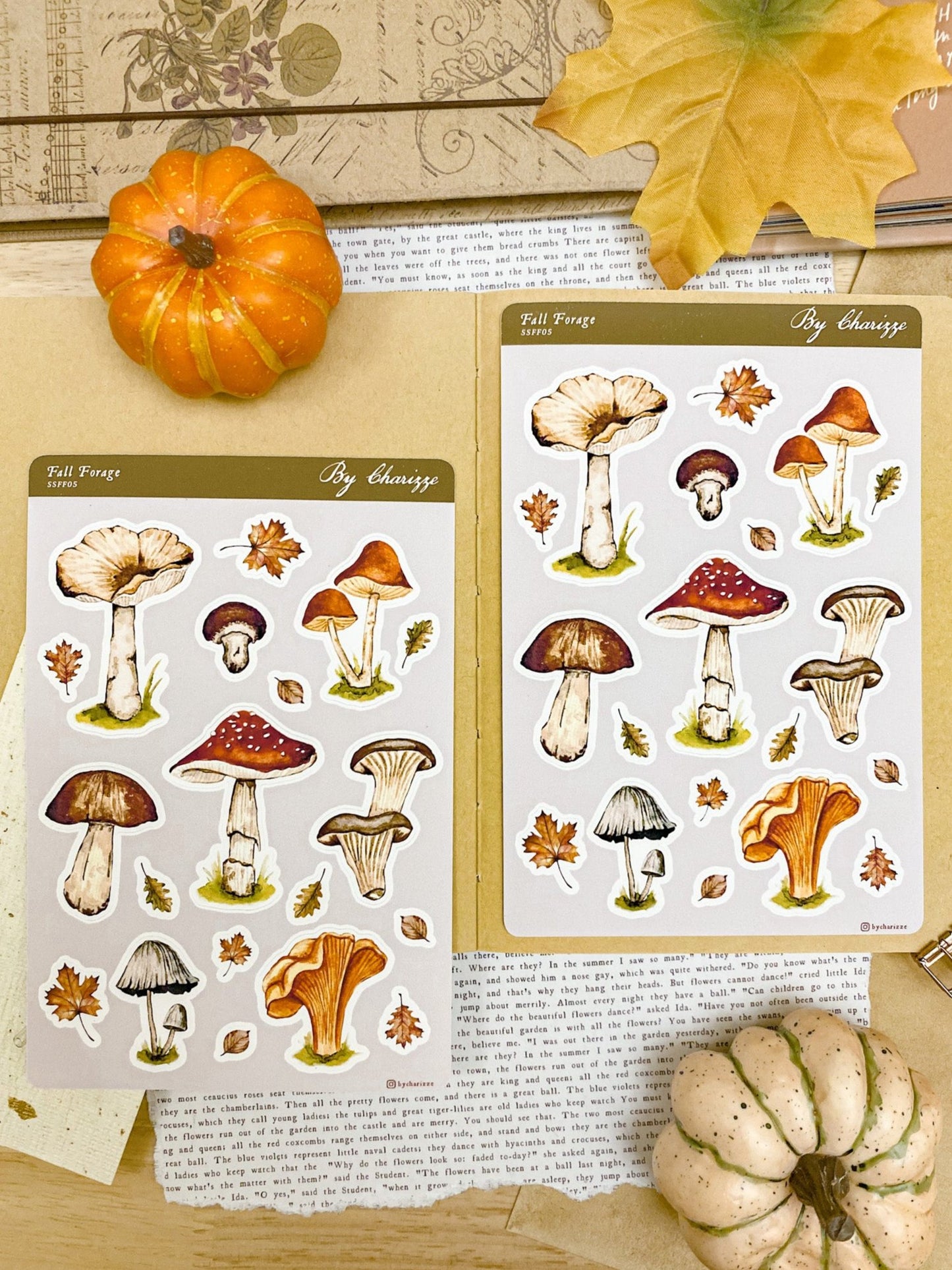 Fall Forage - Sticker Sheet 05 Watercolor