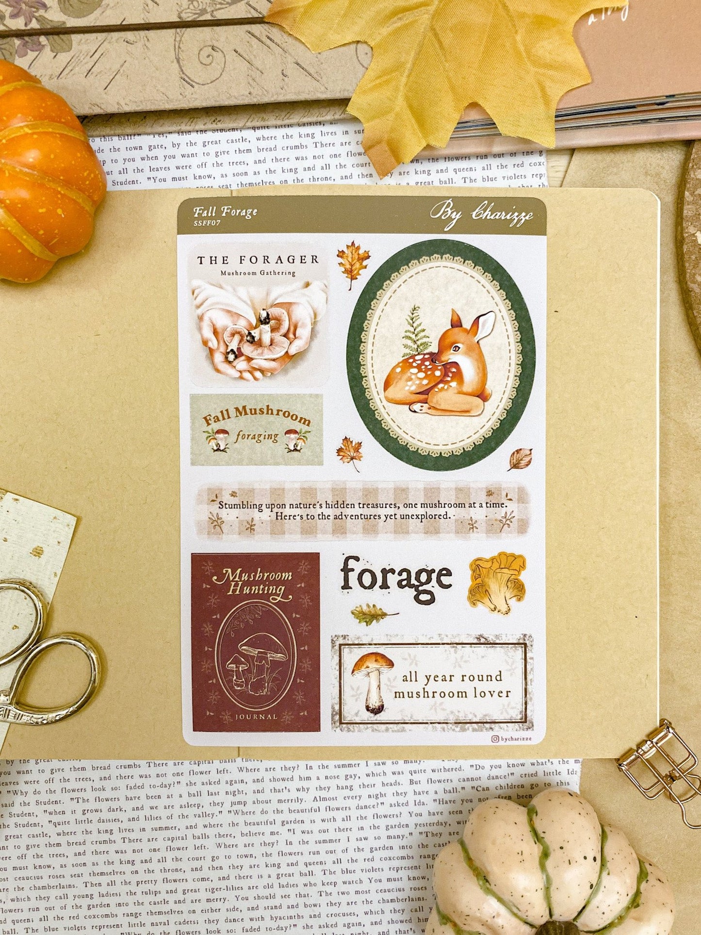 Fall Forage - Sticker Sheet 07 Labels for Journaling, Planners ...