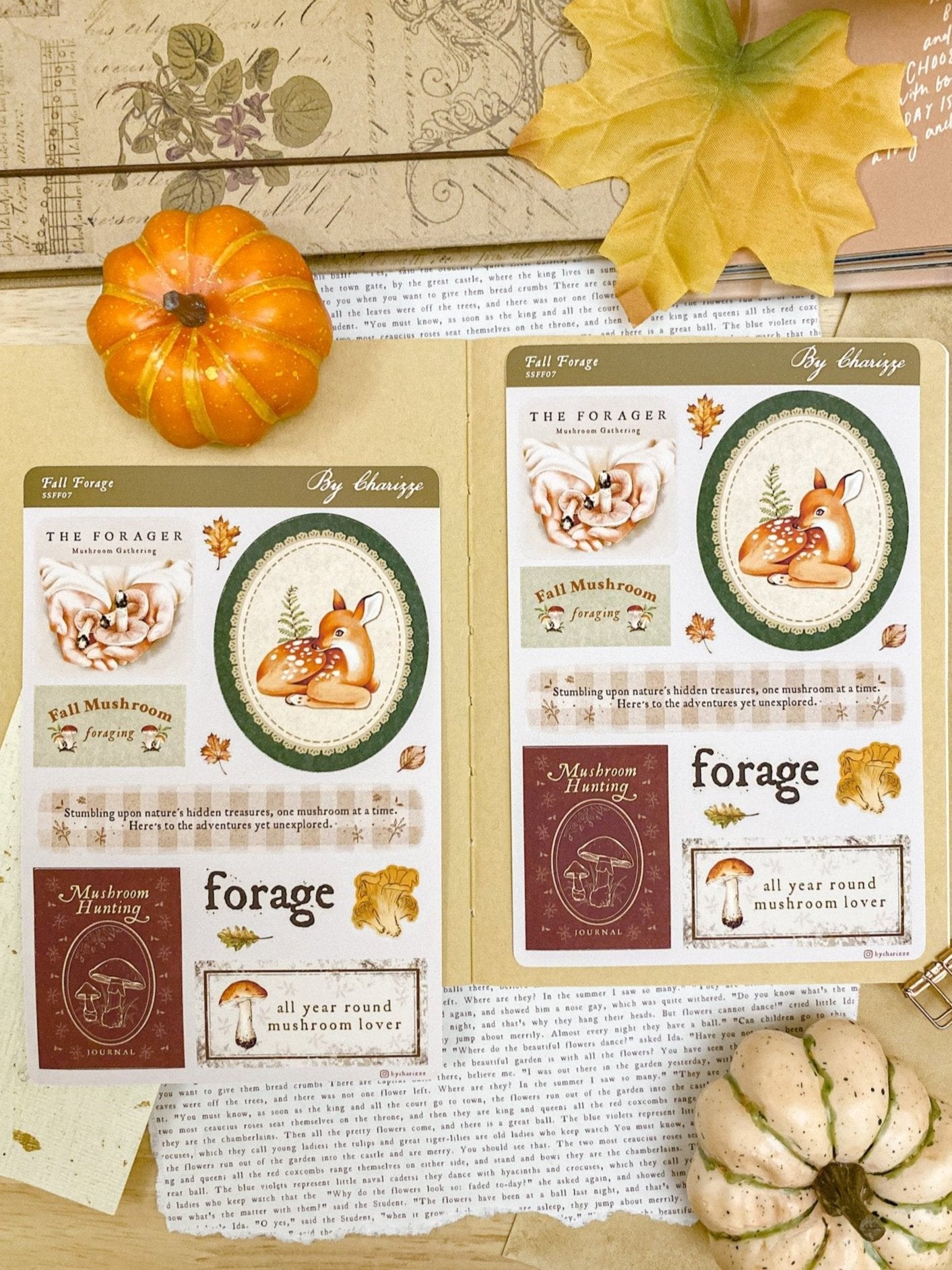 Fall Forage - Sticker Sheet 07 Labels