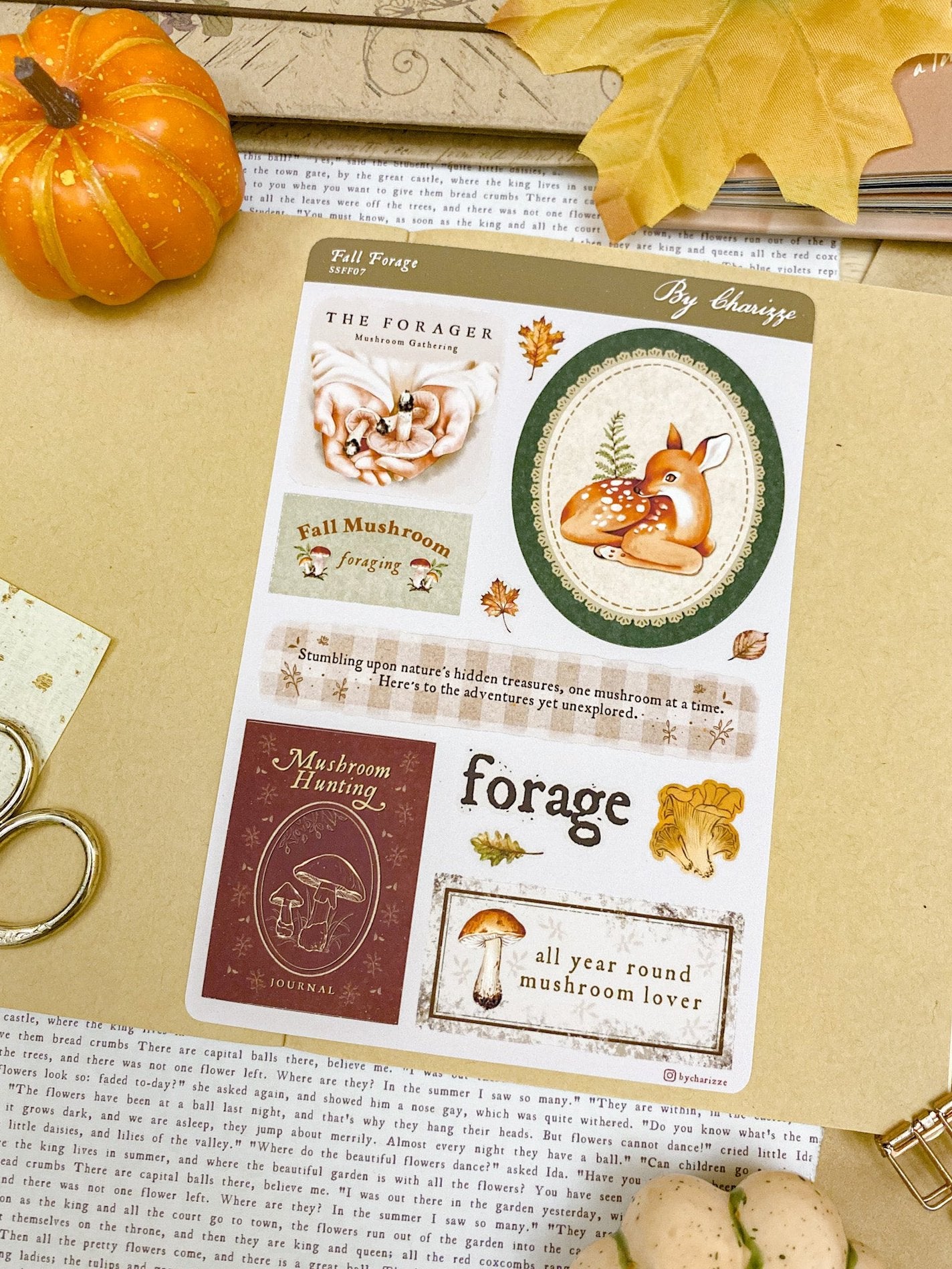 Fall Forage - Sticker Sheet 07 Labels