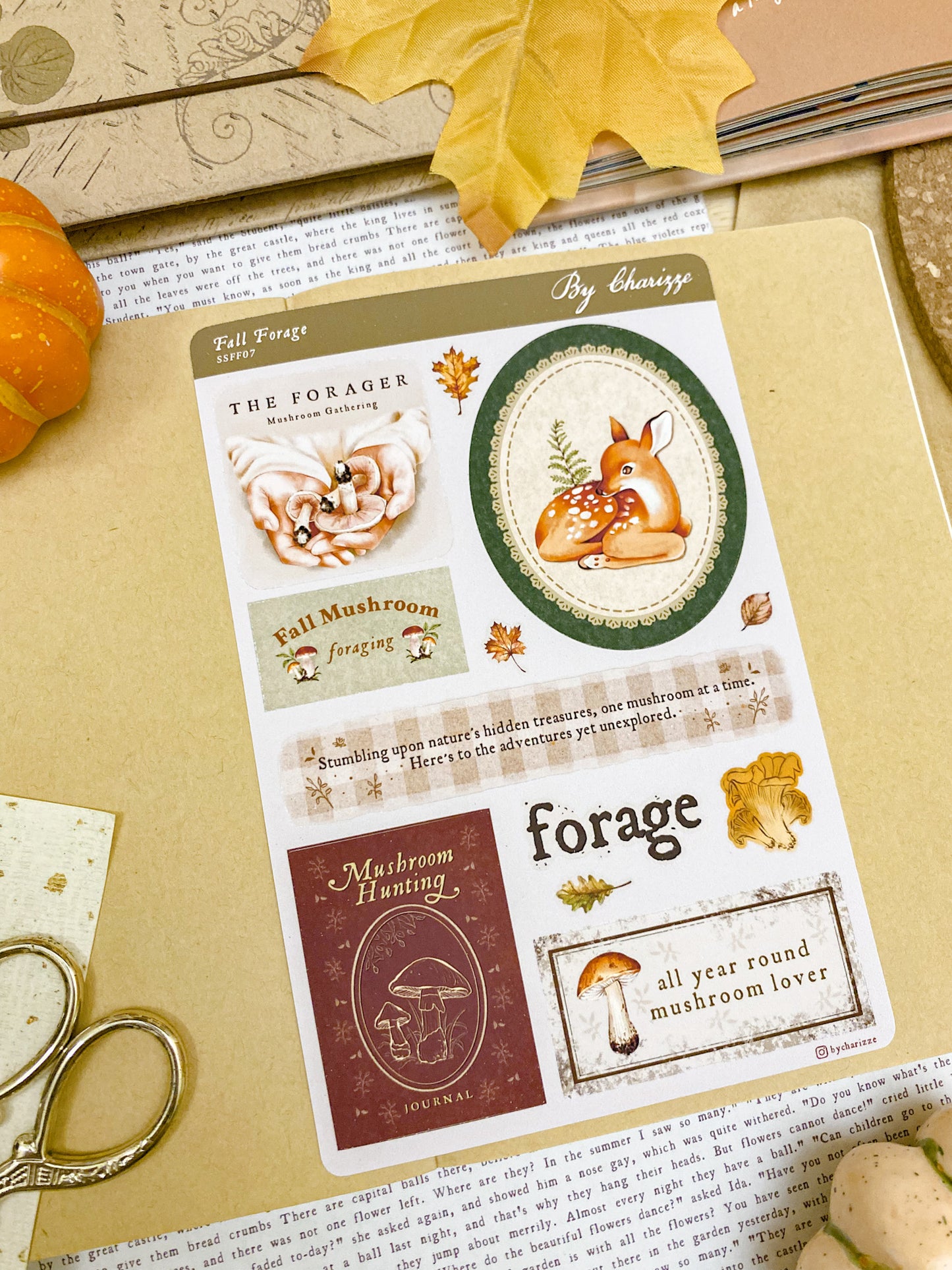 Fall Forage - Sticker Sheet 07 Labels