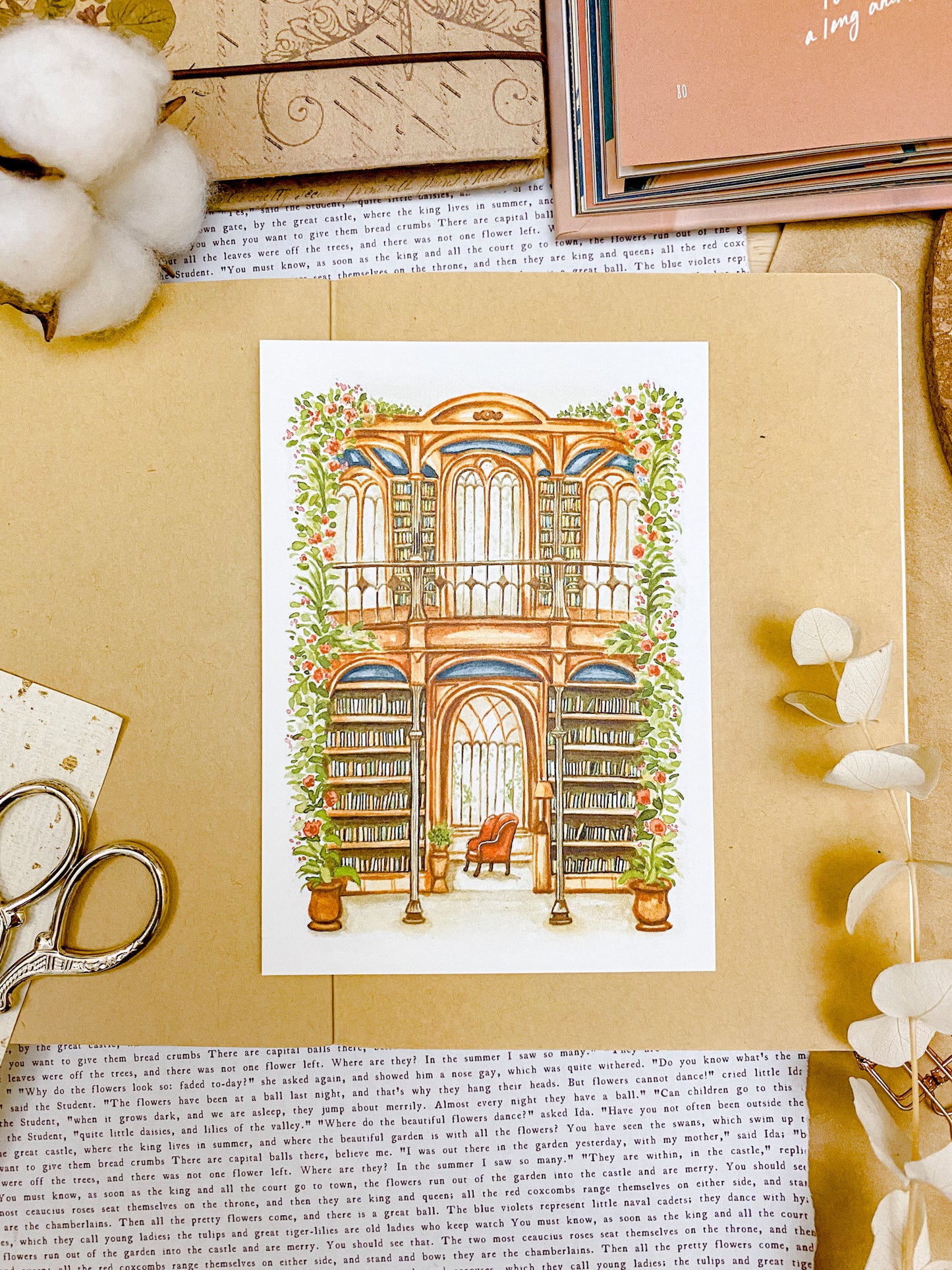 Bibliophile’s Dream Hall - Art Print