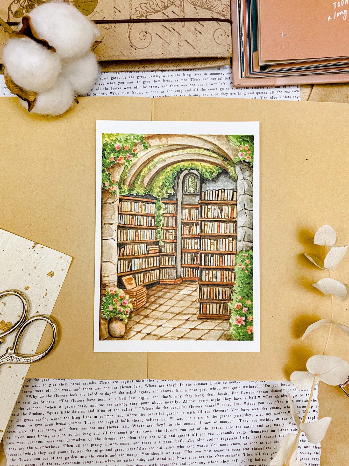 Hidden Stone Library - Art Print