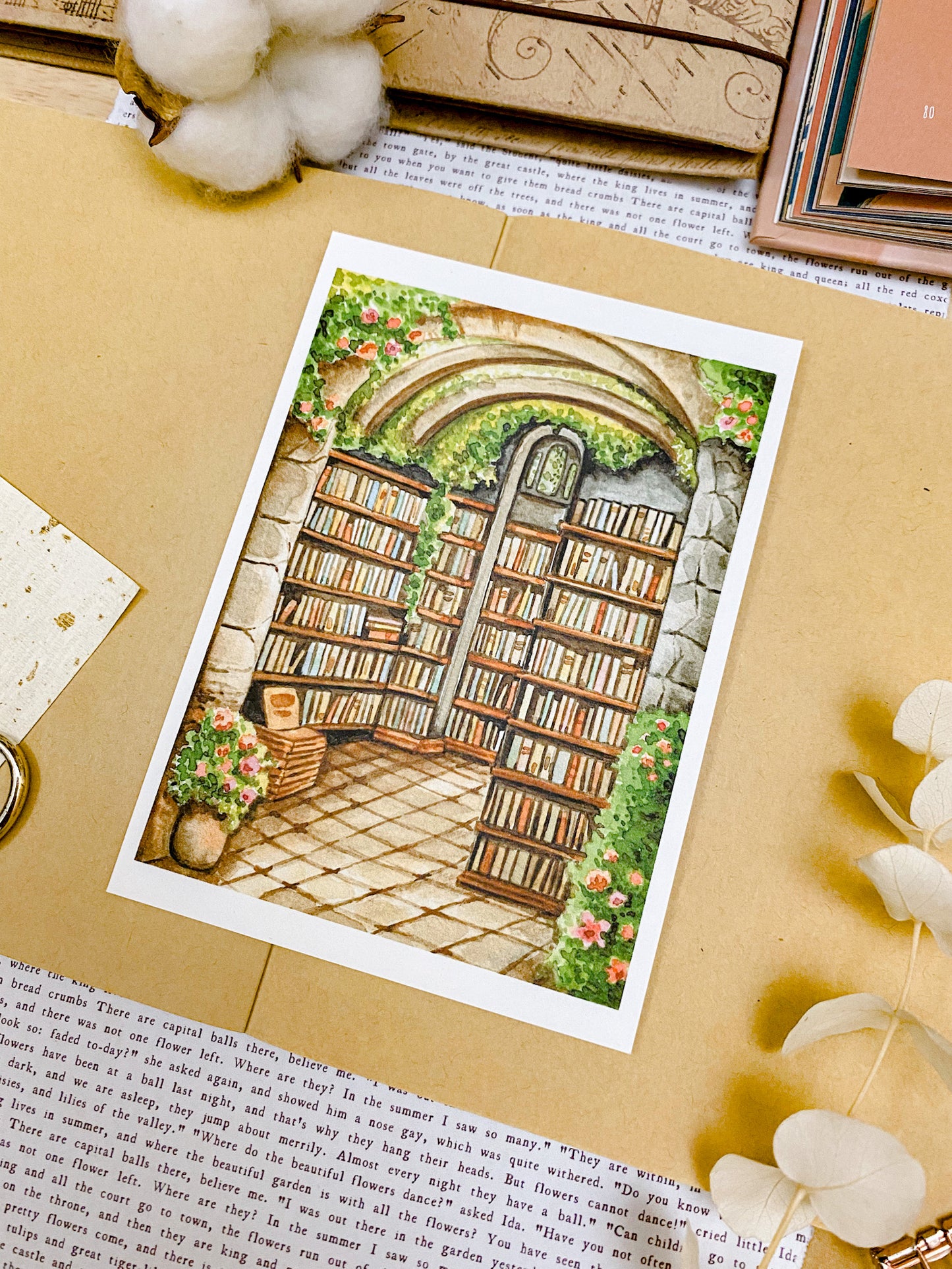 Hidden Stone Library - Art Print