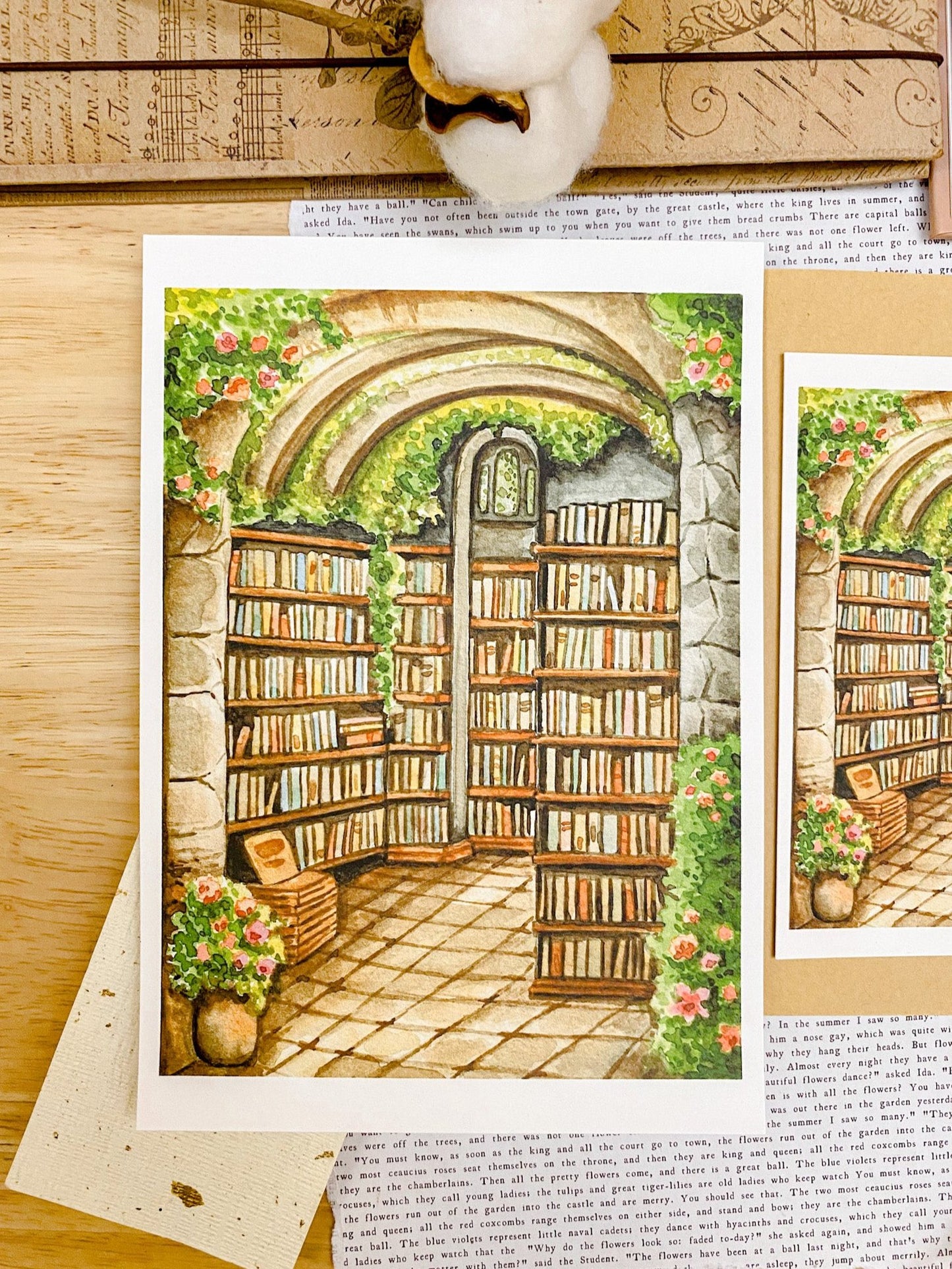 Hidden Stone Library - Art Print