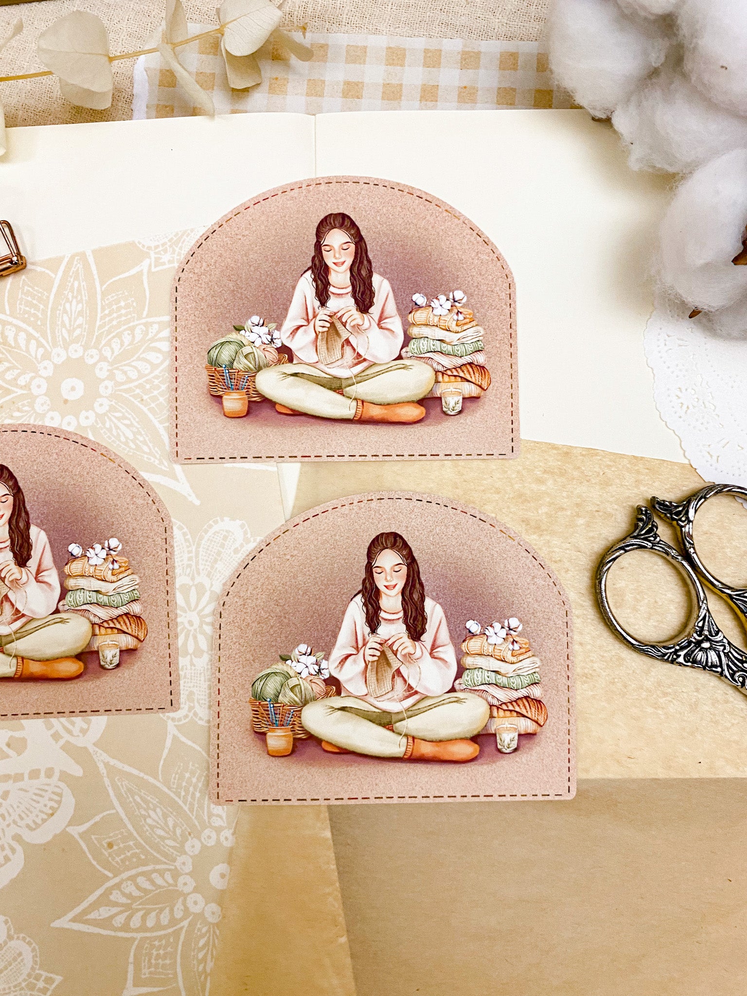 Knitter - Individual Vinyl Sticker for Journaling – By Charizze